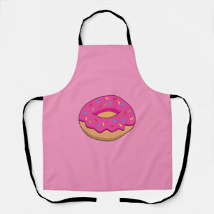 Erdbeeren Donut mit Sprinklen-Cartoon Schürze