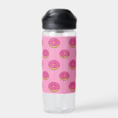 Erdbeeren Donut mit Sprinklen-Cartoon Trinkflasche (Rückseite)