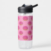 Erdbeeren Donut mit Sprinklen-Cartoon Trinkflasche (Links)