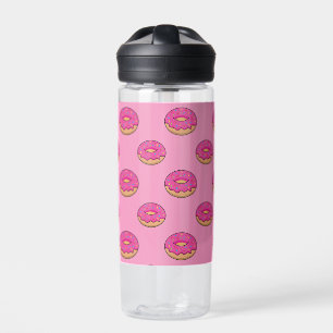 Erdbeeren Donut mit Sprinklen-Cartoon Trinkflasche