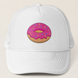 Erdbeeren Donut mit Sprinklen-Cartoon Truckerkappe