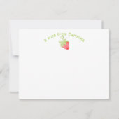 Erdbeeren & Dots Niedliche Girly Note Card Mitteilungskarte (Vorderseite)
