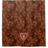 Erdbeeren Duschvorhang (Vorderseite)