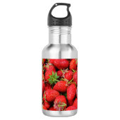 Erdbeeren Edelstahlflasche (Vorderseite)