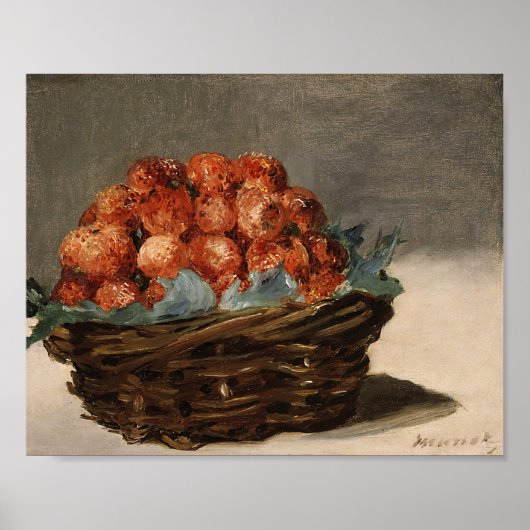 Erdbeeren | Édouard Manet Poster (Vorne)