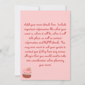 Erdbeeren Einladung (Rückseite)