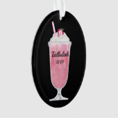 Erdbeeren Eis Creme Soda Personalisiert Ornament (Vorderseite)