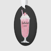 Erdbeeren Eis Creme Soda Personalisiert Ornament (Vorderseite)