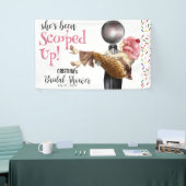 Erdbeeren-Eiscreme-Brautparty Banner (Messeveranstaltung)