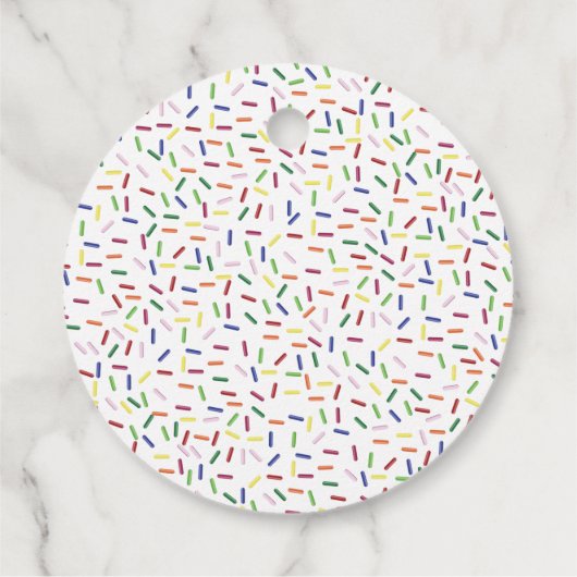 Erdbeeren-Eiscreme-Brautparty Geschenkanhänger (Rückseite)