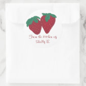 Erdbeeren Erdbeeren aus Küchenkleber Runder Aufkleber (Tasche)