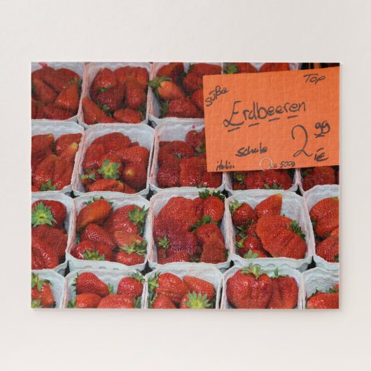 Erdbeeren - Erdbeeren - Deutscher Markt - 16x20 Puzzle (Horizontal)