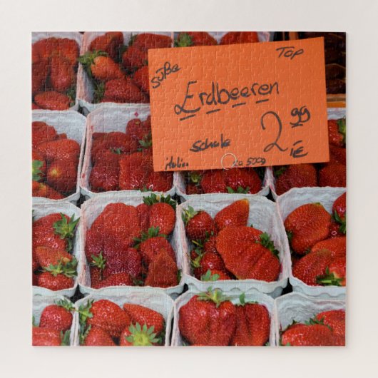 Erdbeeren - Erdbeeren - Deutscher Markt - 20x20 Puzzle (Vertikal)