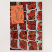 Erdbeeren - Erdbeeren - Münchener Markt - 20x30 Puzzle (Vertikal)