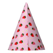 Erdbeeren Erstes Geburtstagsmädchen Erdbeeren Part Partyhütchen (Rückseite)