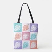 Erdbeeren Farbige Sommer Tasche (Rückseite)