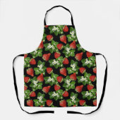 Erdbeeren Farm Fresh Black Schürze (Vorderseite)