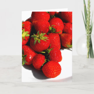 Erdbeeren Feiertagskarte