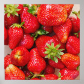 Erdbeeren / Feinschmecker-Küchenplakat Poster (Vorne)