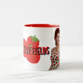Erdbeeren Fields Kaffee Tasse (Mittel)