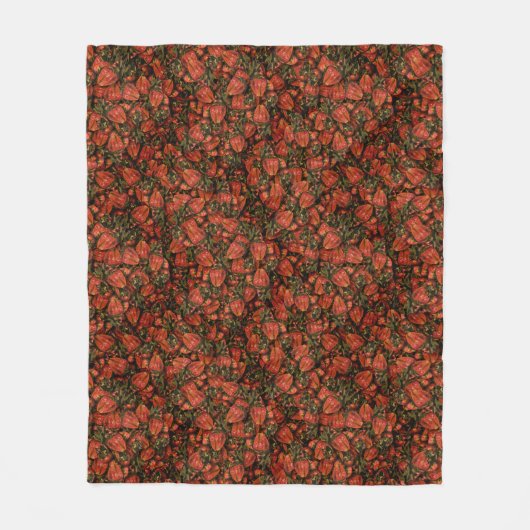 Erdbeeren Fleece Blanket (Vorderseite)