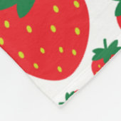 Erdbeeren Fleece Blanket (Ecke)