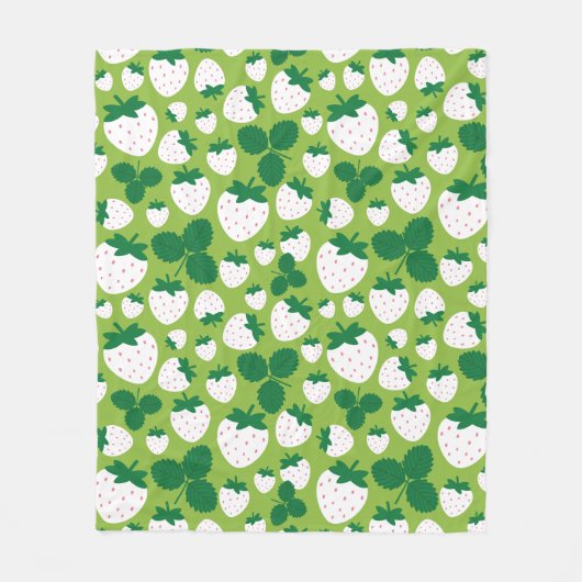 Erdbeeren Fleece Blanket (Vorderseite)
