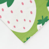 Erdbeeren Fleece Blanket (Ecke)