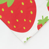 Erdbeeren Fleece Blanket (Ecke)
