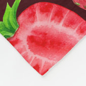 Erdbeeren Fleecedecke (Ecke)