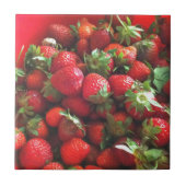 Erdbeeren Fliese (Vorderseite)
