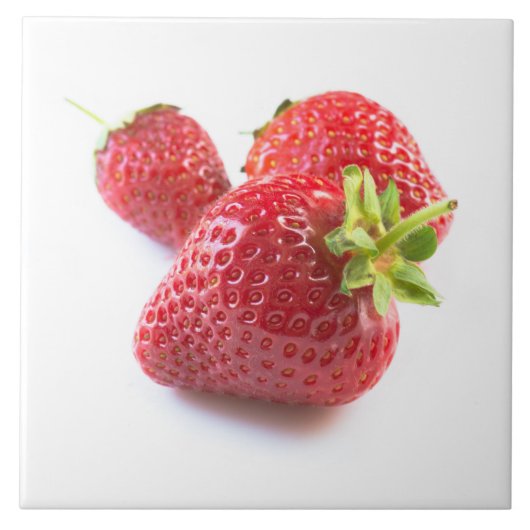 Erdbeeren Fliese (Vorderseite)