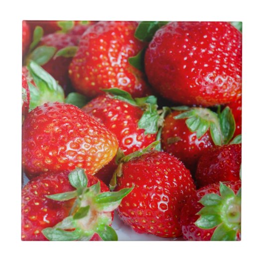 Erdbeeren Fliese (Vorderseite)