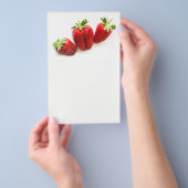 Erdbeeren Flyer (Handgriff)