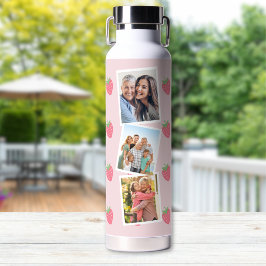 Erdbeeren Foto Collage Water Flasche