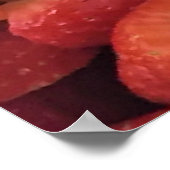 Erdbeeren-Foto Poster (Ecke)