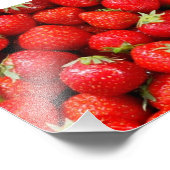 Erdbeeren Fotodruck (Ecke)