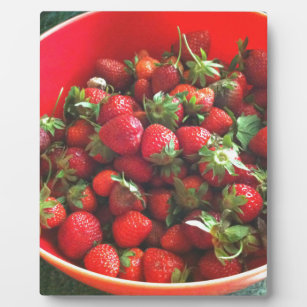 Erdbeeren Fotoplatte