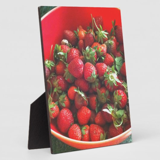 Erdbeeren Fotoplatte (Seite)