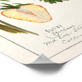 Erdbeeren (Fragaria) Fruchtfarben Poster (Ecke)