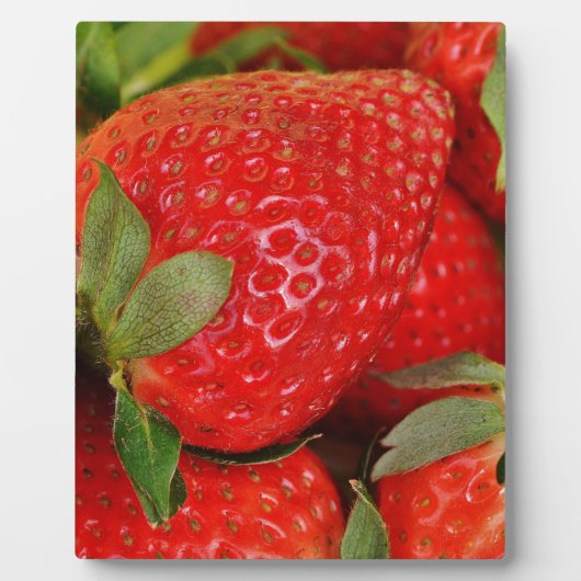 Erdbeeren, frisch fotoplatte (Vorderseite)
