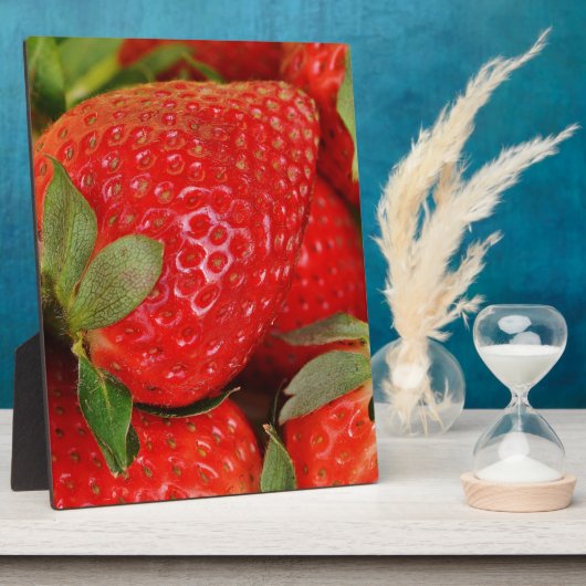 Erdbeeren, frisch fotoplatte (Seite)