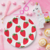 Erdbeeren, frische Fruchtmuster Pappteller (Party)
