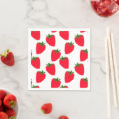 Erdbeeren, frische Fruchtmuster Serviette (Beispiel)