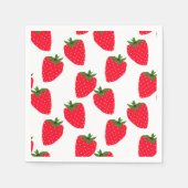 Erdbeeren, frische Fruchtmuster Serviette (Vorderseite)