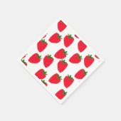 Erdbeeren, frische Fruchtmuster Serviette (Ecke)
