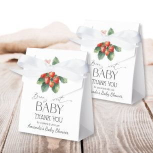 Erdbeeren Frischmarkt Berry Sweet Baby Shower Geschenkschachtel
