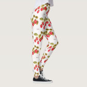 Erdbeeren Früchte Aquarellbeeren Muster Leggings (Rechts)