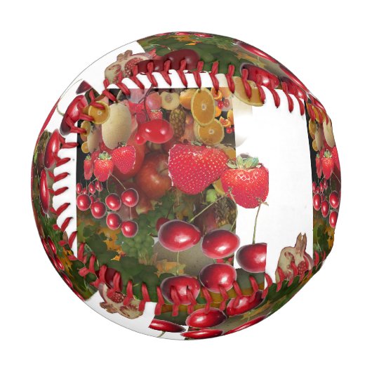Erdbeeren Früchte Baseball (Vorderseite Links)