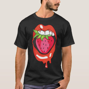 Erdbeeren Früchte gesund leckeres Sommerobst Ve T-Shirt